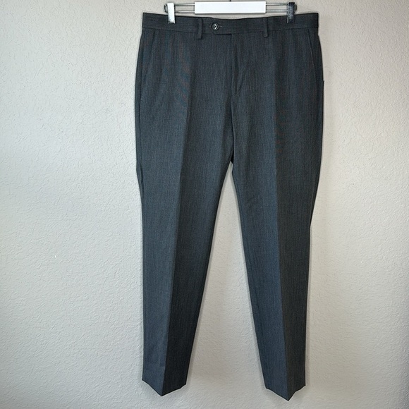 NWT Men's Chaps Grey Stretch Performance Series Comfort Suit Pants Size 34 X 30 - Picture 8 of 12